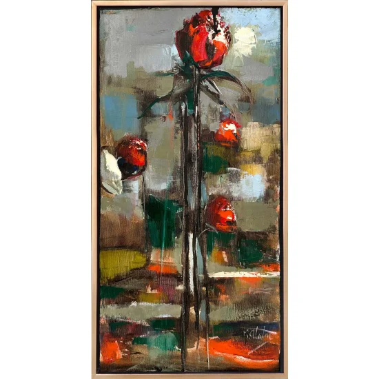 Red Rose Oil Painting