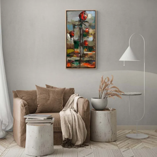 Red Rose Oil Painting