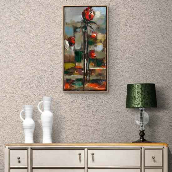 Red Rose Oil Painting