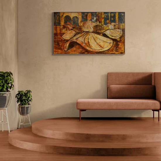 Inner Dance of Whirling Dervishes Oil Painting