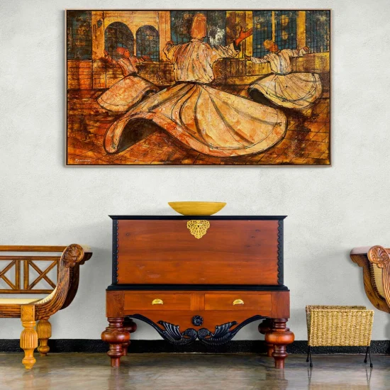 Inner Dance of Whirling Dervishes Oil Painting