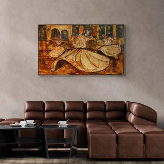 Inner Dance of Whirling Dervishes Oil Painting