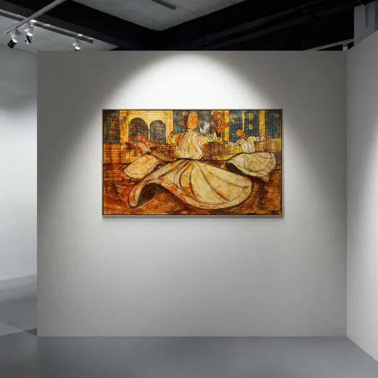 Inner Dance of Whirling Dervishes Oil Painting