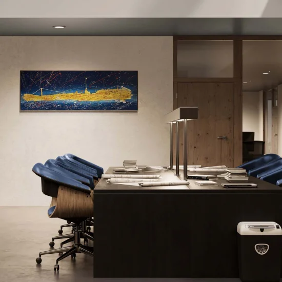 Fascinating City Oil Painting