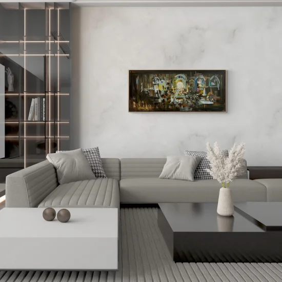 Soyut Düşlerin Peşinde Yağlı Boya Tablosu