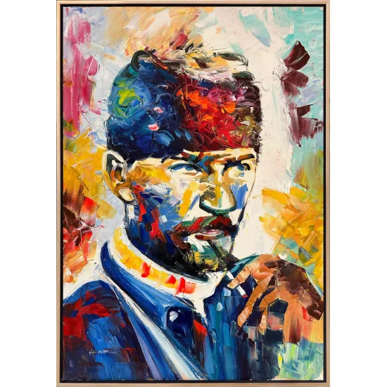 Milli Mücadelenin Mimarı Yağlı Boya Tablosu