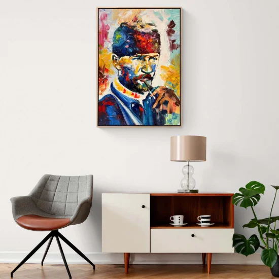 Milli Mücadelenin Mimarı Yağlı Boya Tablosu