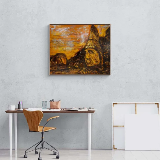 Nemrutun Tarihî Yankıları Yağlı Boya Tablosu