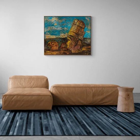 Nemrutun Tarihi Yolculuğu Yağlı Boya Tablosu