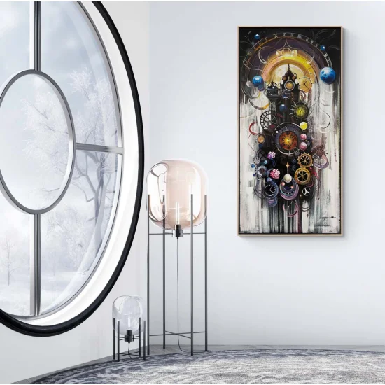 Zamanın Yankıları Yağlı Boya Tablosu