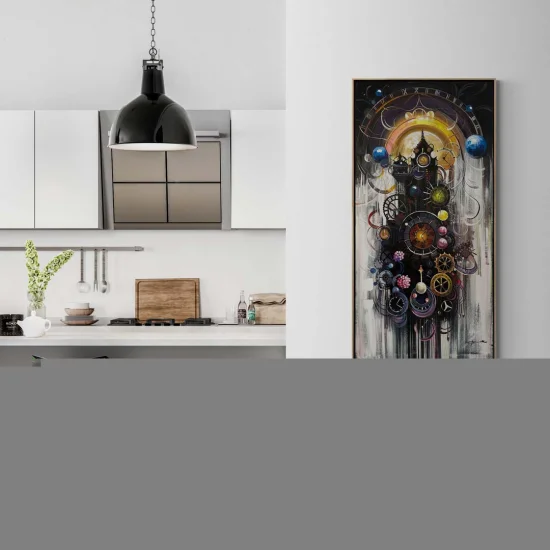 Zamanın Yankıları Yağlı Boya Tablosu