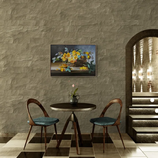 Yellow Roses In A Basket Oil Painting