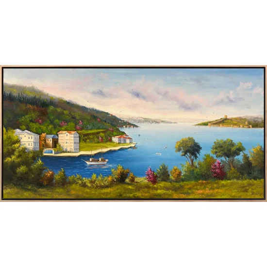 Bosphorus and Sea View Oil Painting