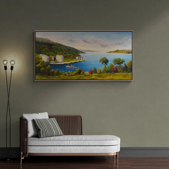 Bosphorus and Sea View Oil Painting