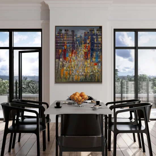 Geometrik Esintiler Yağlı Boya Tablosu