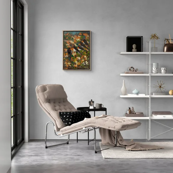 Kuşların Fısıltıları Yağlı Boya Tablosu