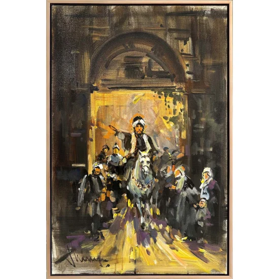 Greeting the People Oil Painting