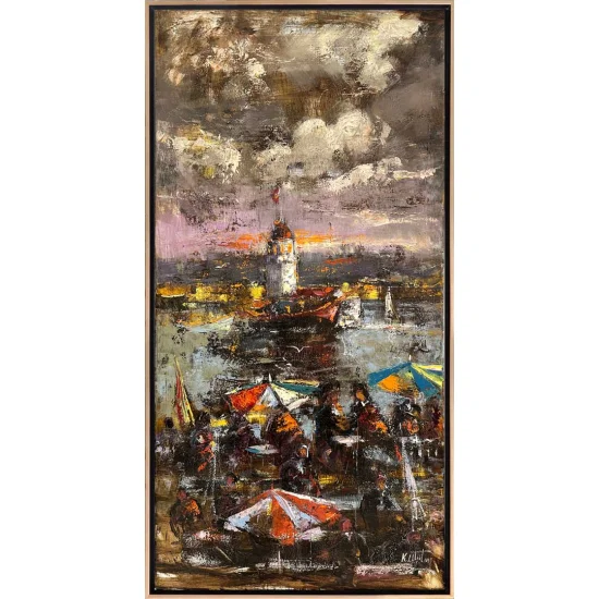 Oil Painting in the Shadow of the Maidens Tower