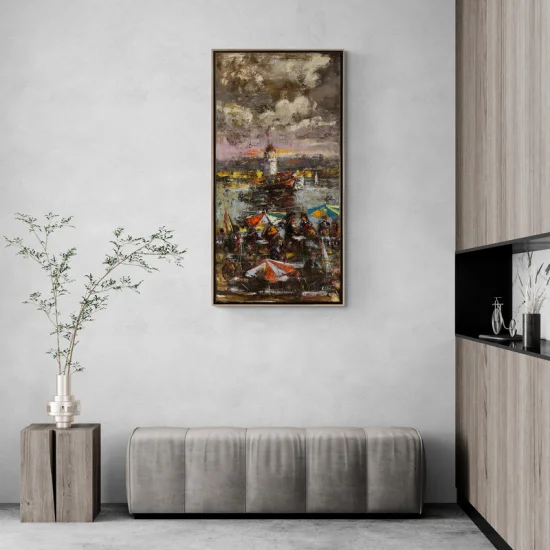 Oil Painting in the Shadow of the Maidens Tower