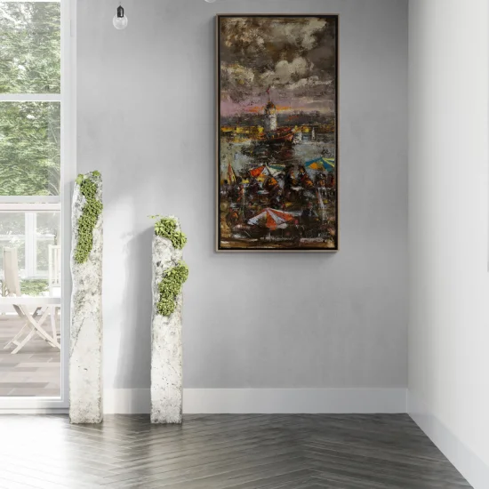 Oil Painting in the Shadow of the Maidens Tower