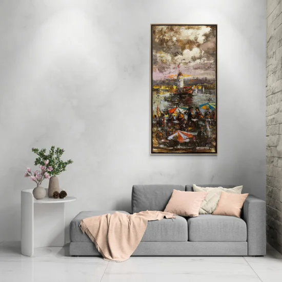 Oil Painting in the Shadow of the Maidens Tower