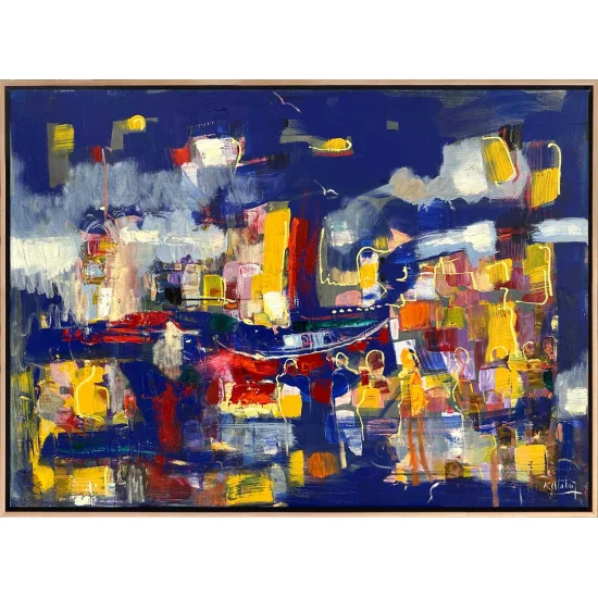 Complex Texture of Emotions Oil Painting