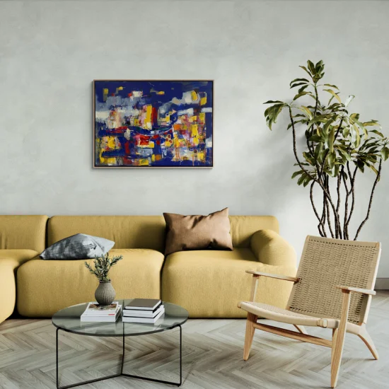 Complex Texture of Emotions Oil Painting