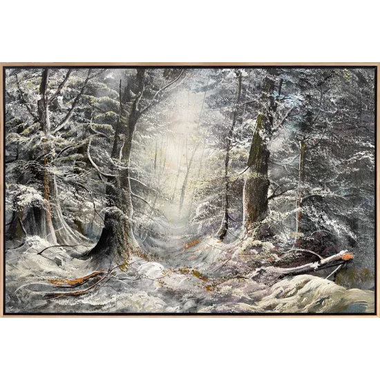 Kışın İzleri Yağlı Boya Tablosu