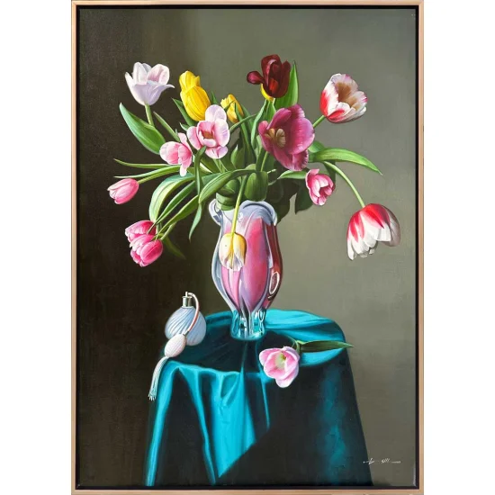 The Magic of Colorful Flowers Oil Painting