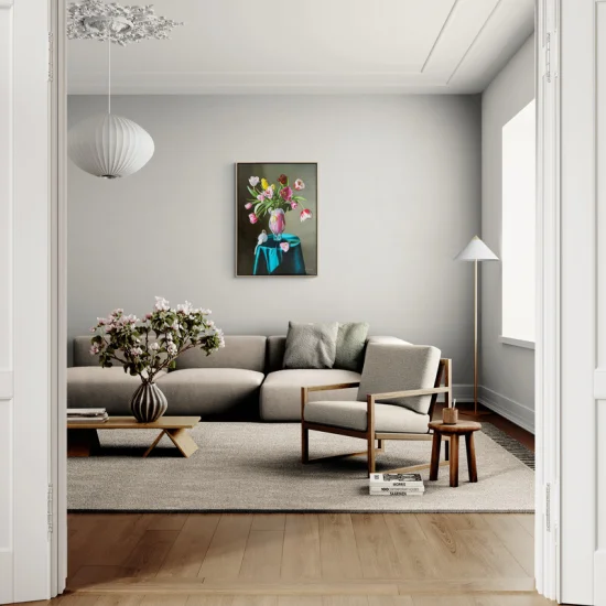 The Magic of Colorful Flowers Oil Painting