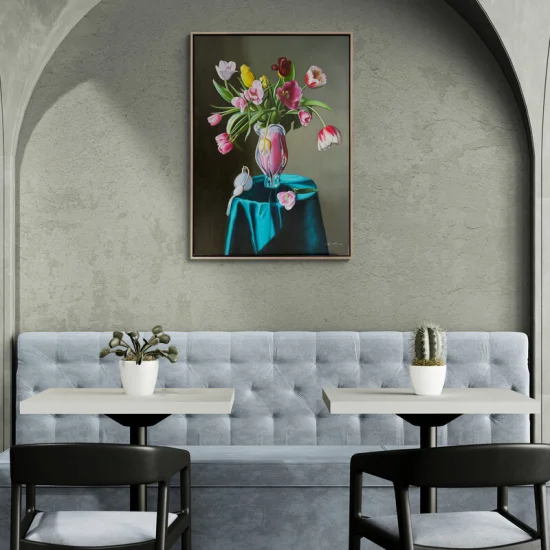 The Magic of Colorful Flowers Oil Painting