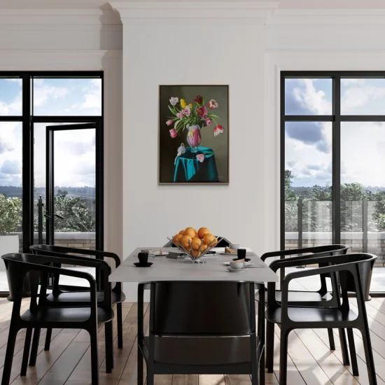 The Magic of Colorful Flowers Oil Painting