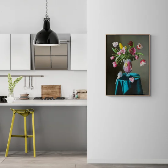 The Magic of Colorful Flowers Oil Painting