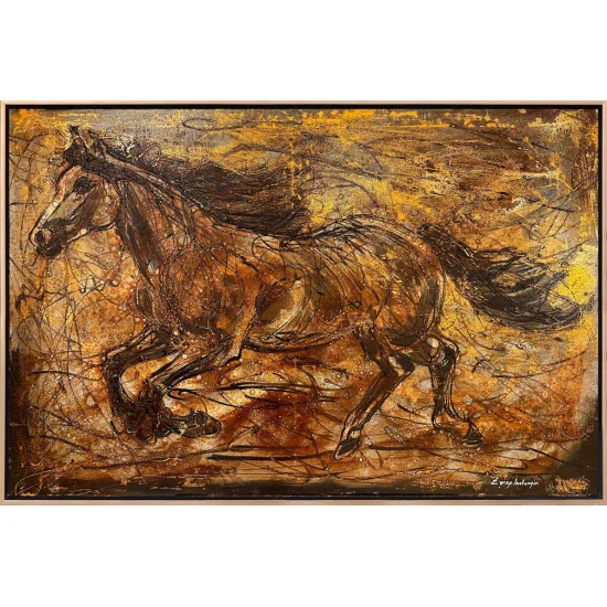 Plateau Wind Oil Painting