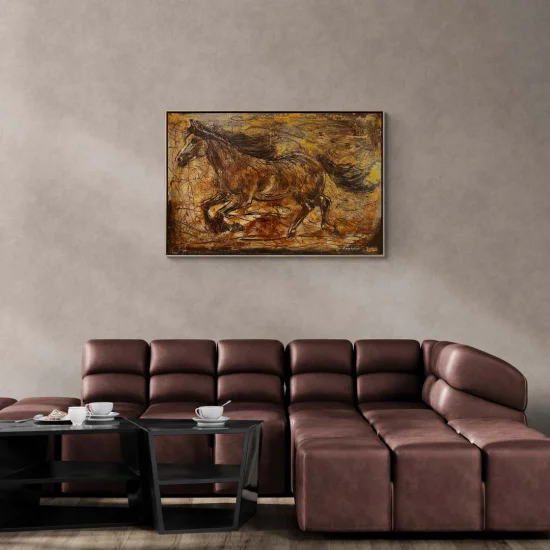 Plateau Wind Oil Painting