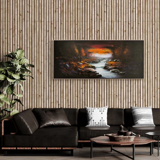 Mysterious Forest Oil Painting