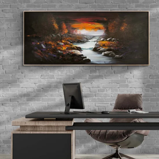 Mysterious Forest Oil Painting