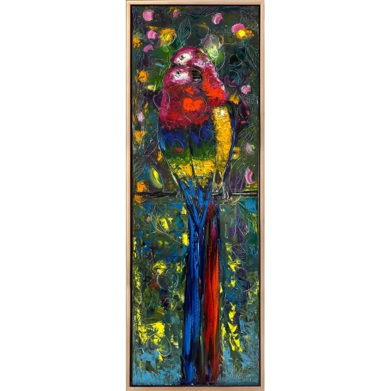 Parlak Tüylerin Güzelliği Yağlı Boya Tablosu