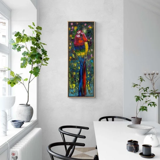 Parlak Tüylerin Güzelliği Yağlı Boya Tablosu