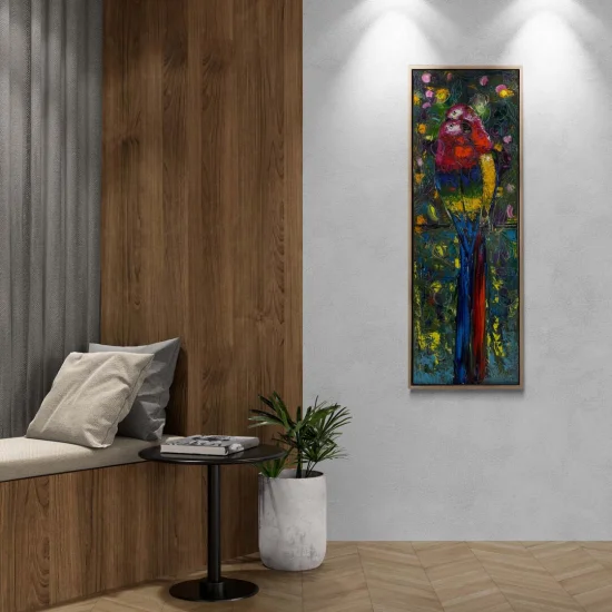 Parlak Tüylerin Güzelliği Yağlı Boya Tablosu