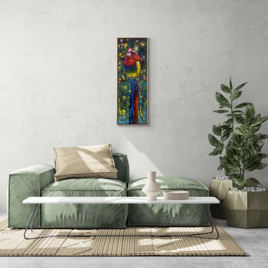 Parlak Tüylerin Güzelliği Yağlı Boya Tablosu