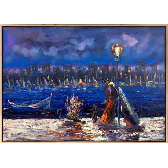 Abstract City Landscapes Oil Painting