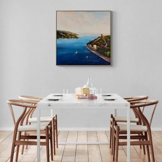 Bosphorus and Rumeli Hisarı Oil Painting