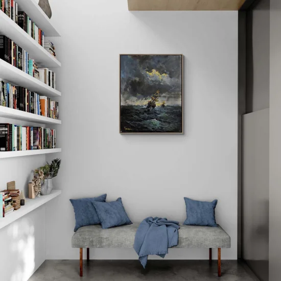 Traces of the Storm Oil Painting