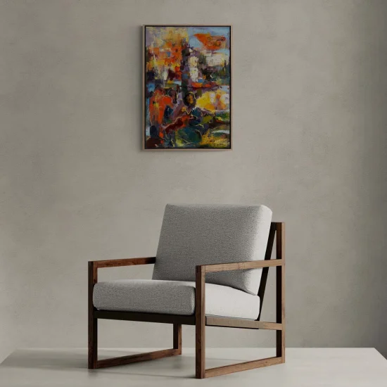 Kromatik Kompozisyon Yağlı Boya Tablosu