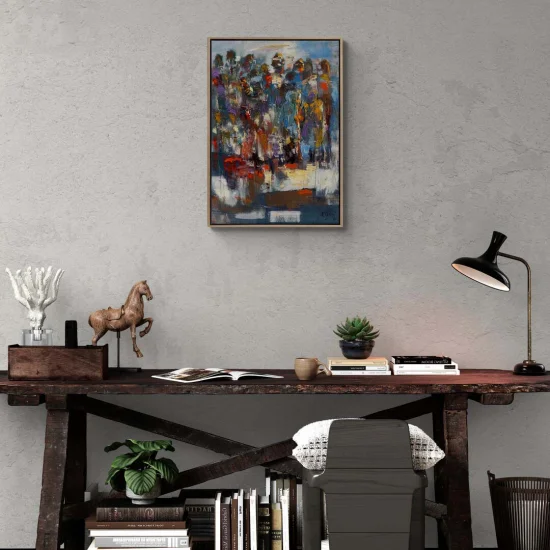 Soyut Renk Rüyası Yağlı Boya Tablosu