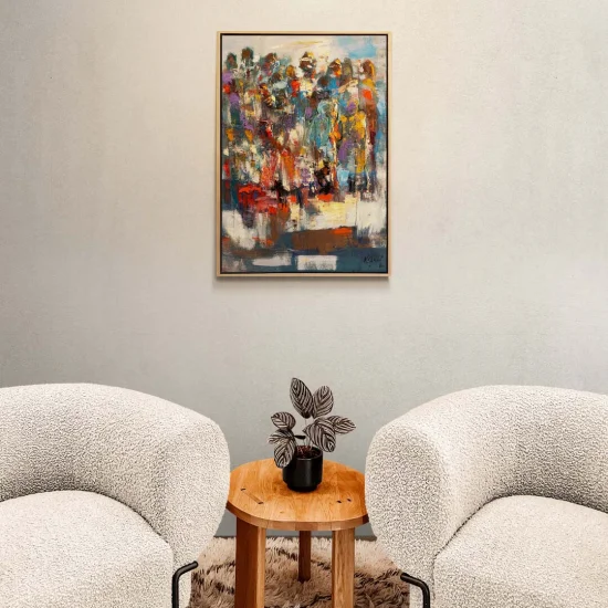 Soyut Renk Rüyası Yağlı Boya Tablosu