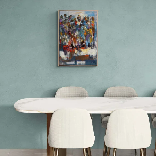 Soyut Renk Rüyası Yağlı Boya Tablosu