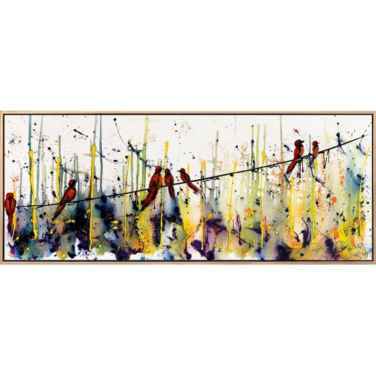 Colorful Dream of Birds Oil Painting