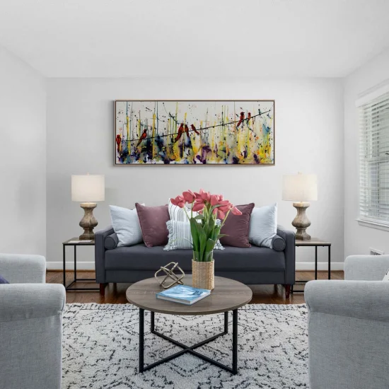 Colorful Dream of Birds Oil Painting